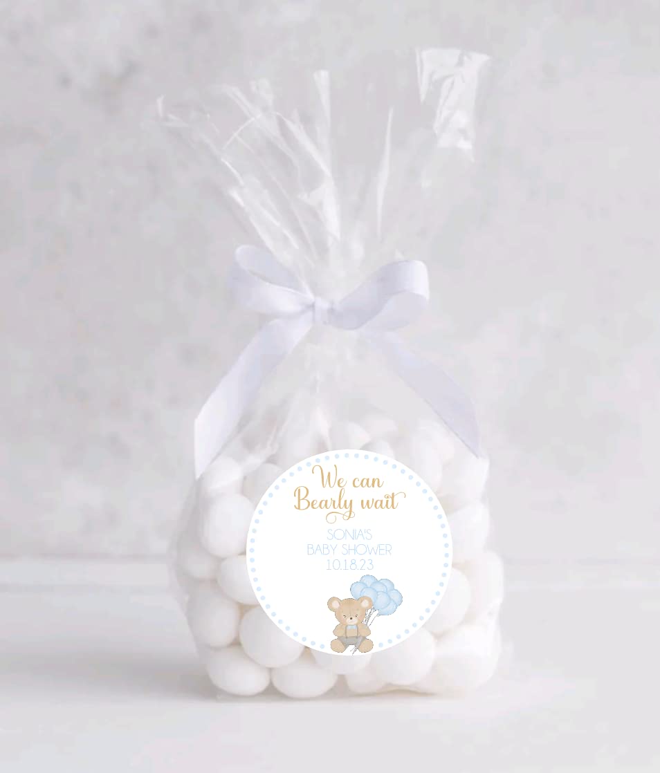 Teddy Bear Baby Shower Stickers, baby shower favors, Thank you stickers, circle stickers round labels - circle stickers - teddy bear stickers - teddy bear labels - teddy envelope seals