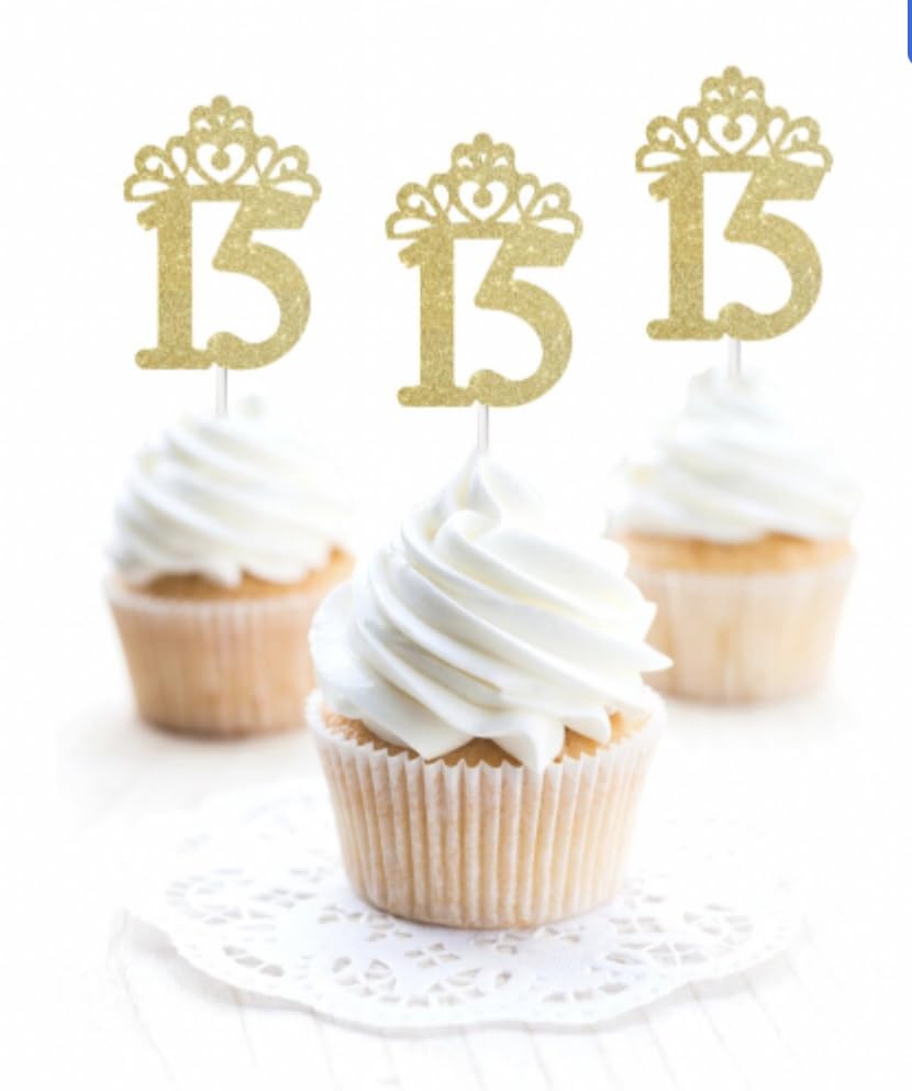Sweet 15 cupcake topper, Sweet 15 Party Decorations, Quinceañera Cupcake Toppers, Girl 16th Cupcake, Sweet 15, Quinceanera Decor
