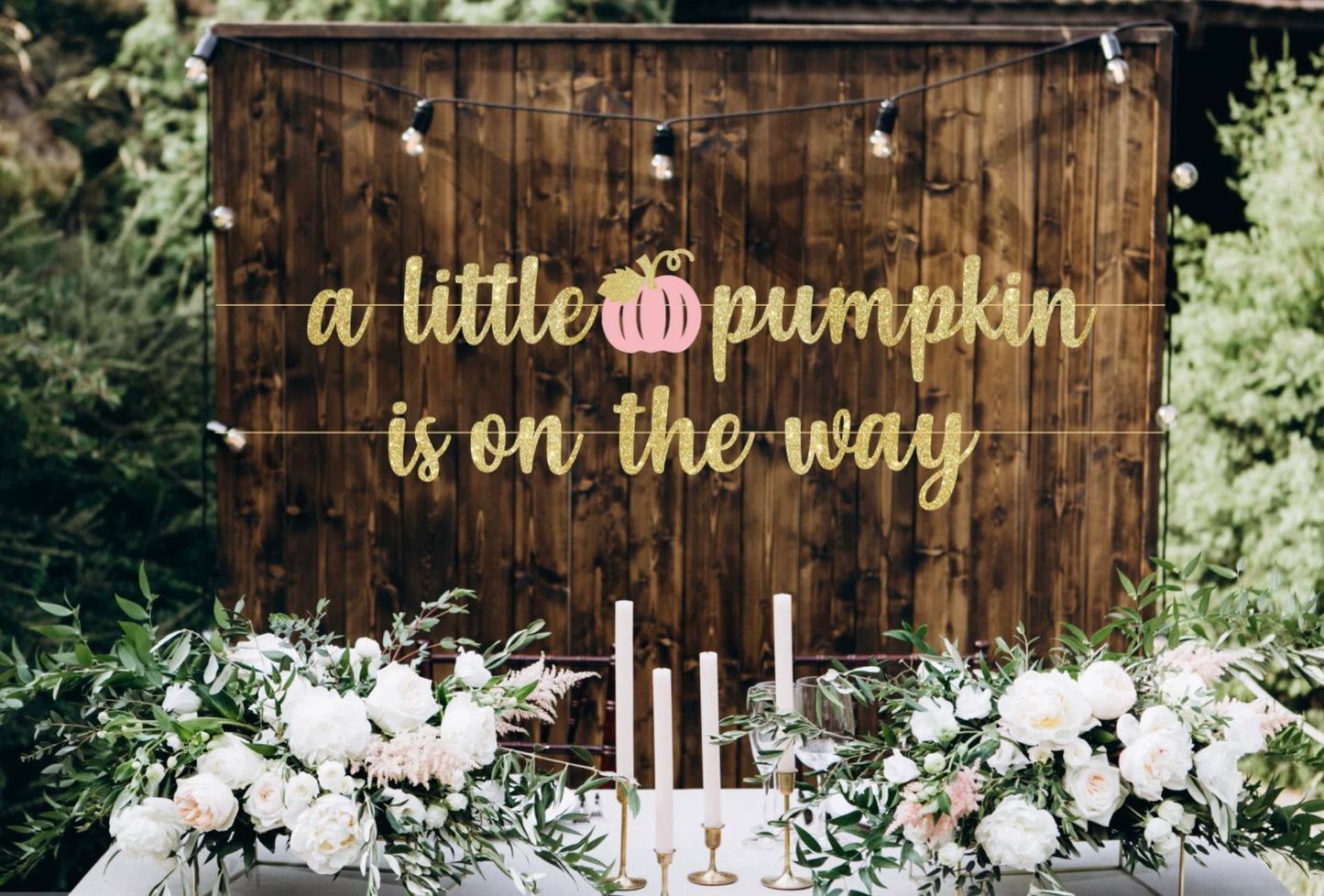 Little Pumpkin Banner, Little Pumpkin Is On The Way Banner, Our Little Pumpkin Is One, Little Pumpkin Baby Shower Banner