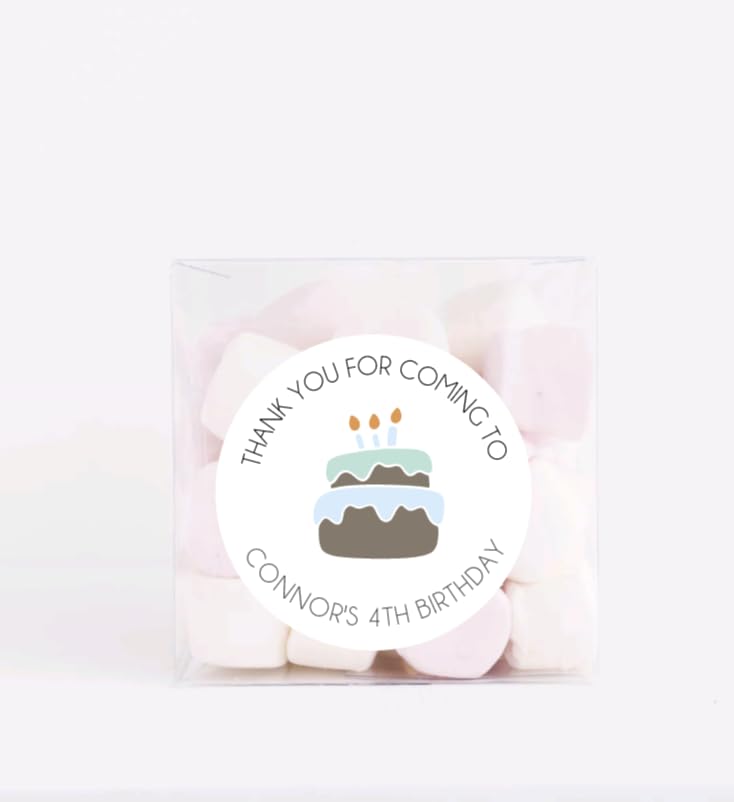Personalized Gift Stickers, Happy Birthday Favor Stickers for Kids, Party Favor Stickers