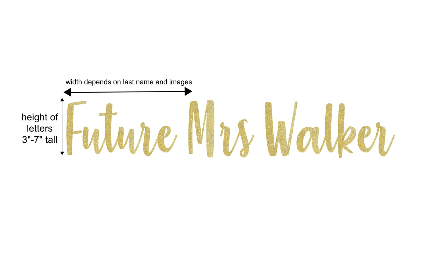 Personalized Future Mrs Bridal Shower Wedding Banner