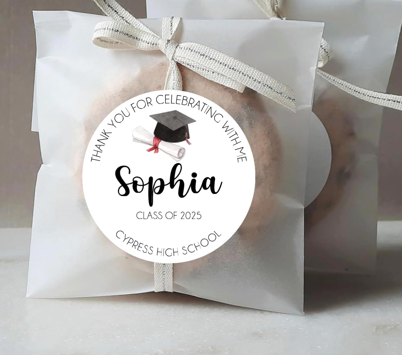 Graduation Party Favor Labels, Graduation Party Favor Stickers, Custom Graduation Party Favor Labels, Class of 2025