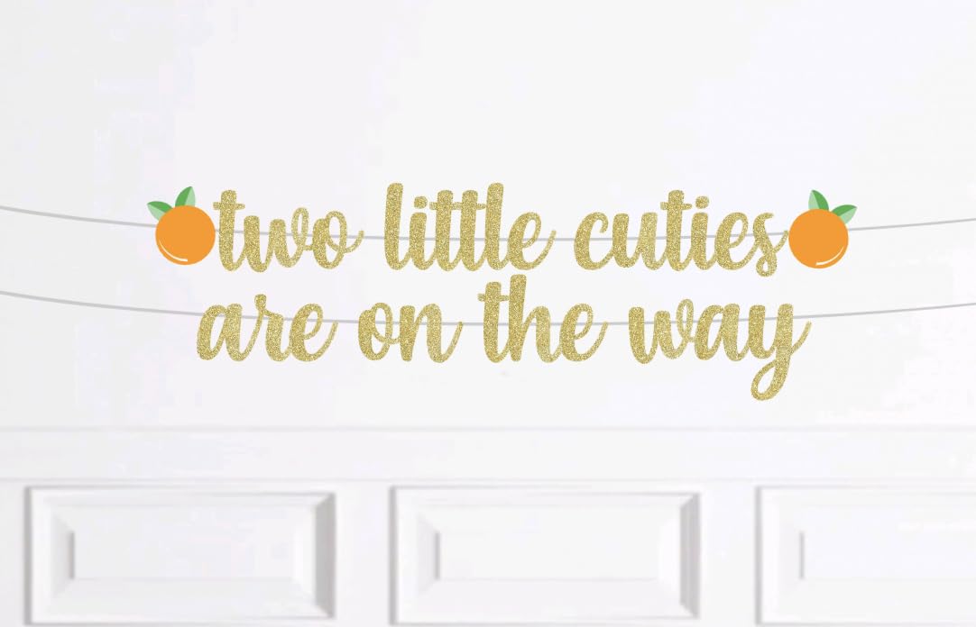 Two little cuties are on the way banner