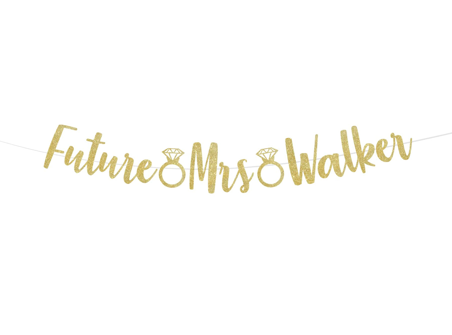 Personalized Future Mrs Bridal Shower Wedding Banner