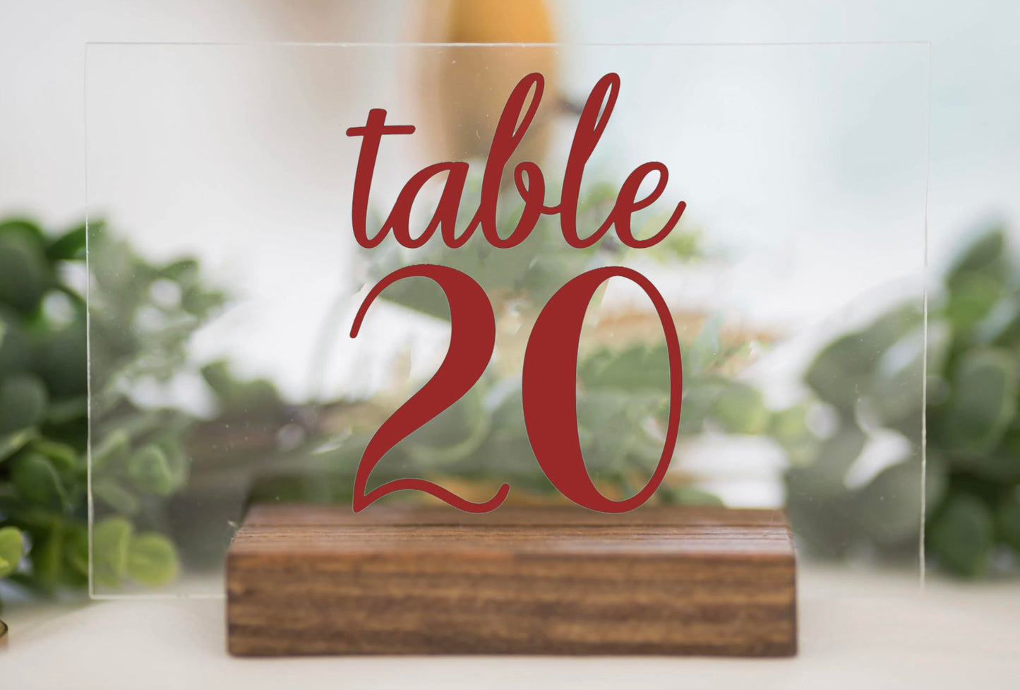 Vinyl Number Decals, Wedding Table Numbers Stickers, Choose Your Colors, Size and Font