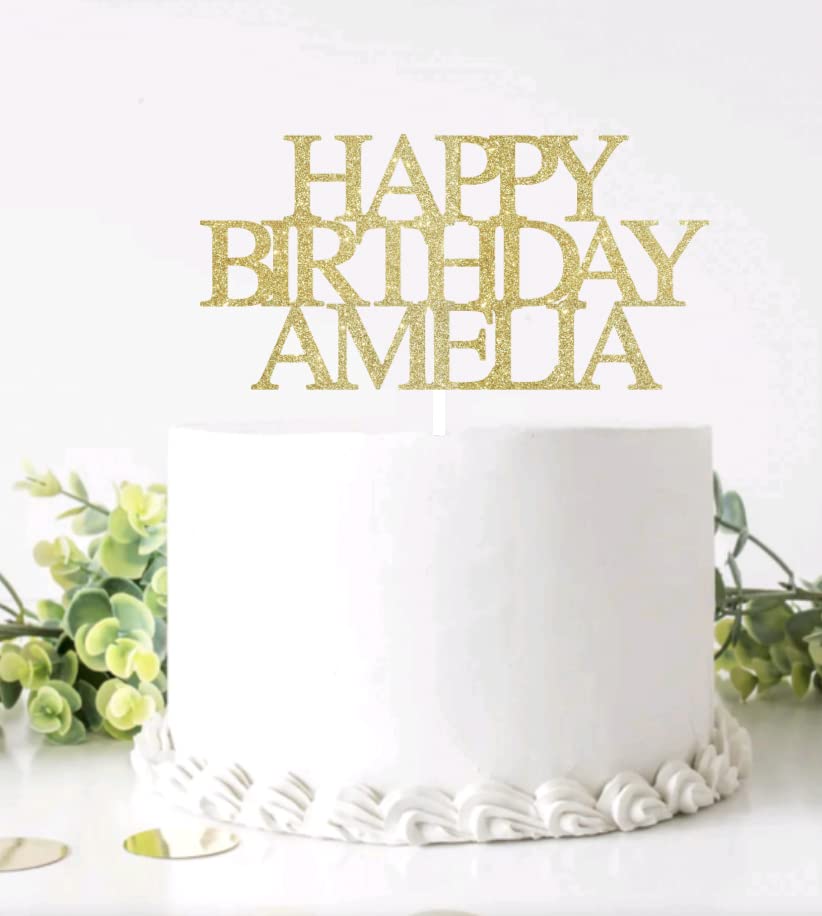 Custom Cake Topper, Glitter colors, Custom Text Cake Topper, Birthday, Bride, Wedding, Graduate, Retirement, Baby Shower, Bridal Shower