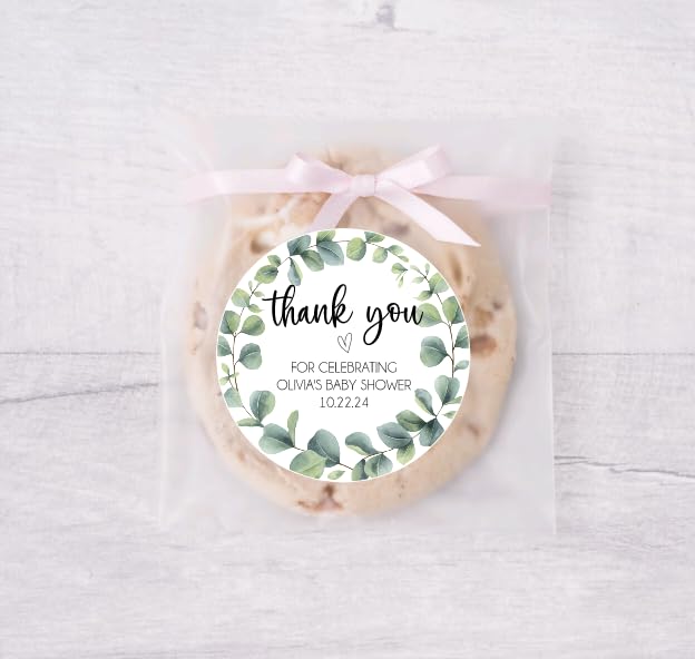 Baby Shower Stickers, Thank You for Showering Our Baby with Love Stickers, Baby Shower Favors for Girls, Thank You Stickers Baby Shower