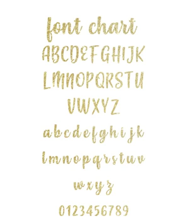 Personalized Custom Glitter Script Cake Topper
