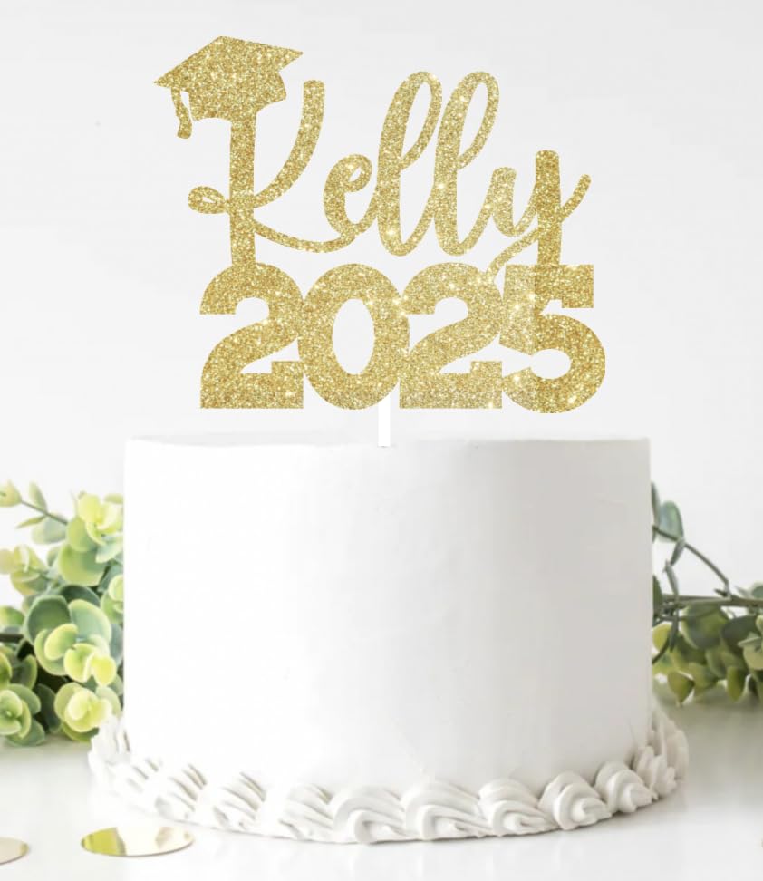 2025 Graduation Cake Topper, Custom Graduation Cake Topper, Congrats Custom Personalized Name Cake Topper, Class of 2025