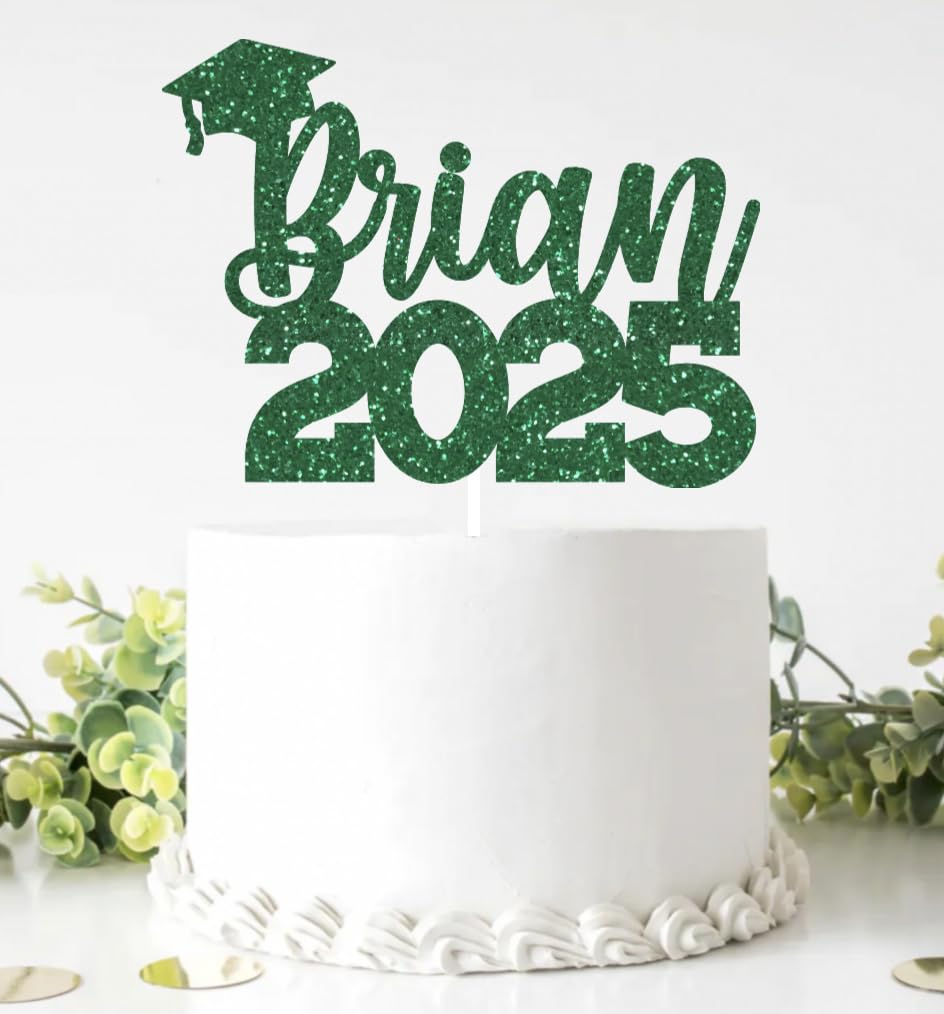 2025 Graduation Cake Topper, Custom Graduation Cake Topper, Congrats Custom Personalized Name Cake Topper, Class of 2025