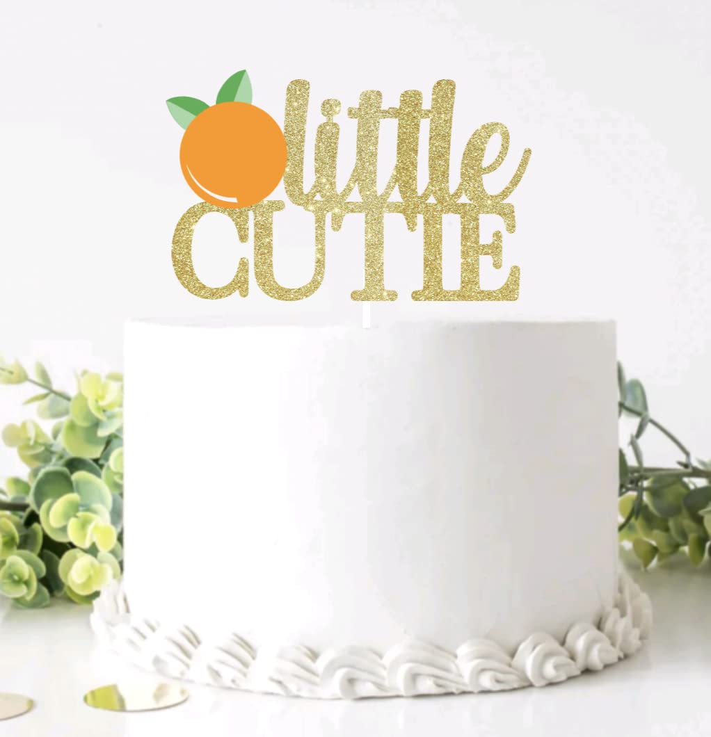 Little Cutie Cake Topper, A Little Cutie Is On The Way, Little Cutie Party Decorations, Clementine Theme Baby Shower Birthday Party