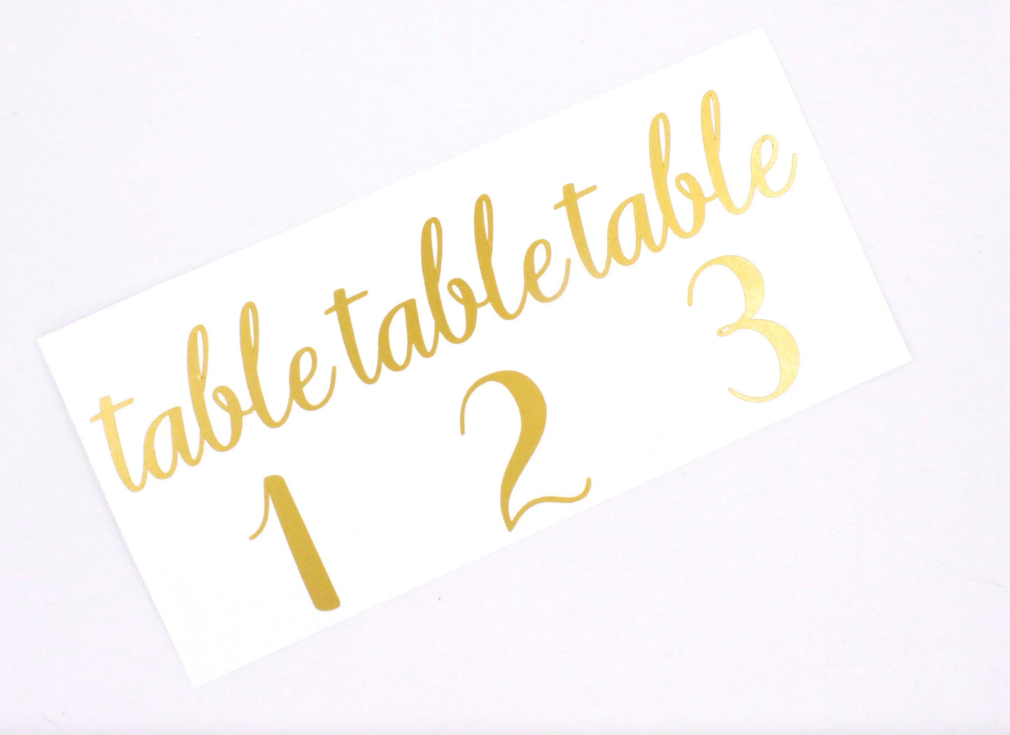 Vinyl Number Decals, Wedding Table Numbers Stickers, Choose Your Colors, Size and Font