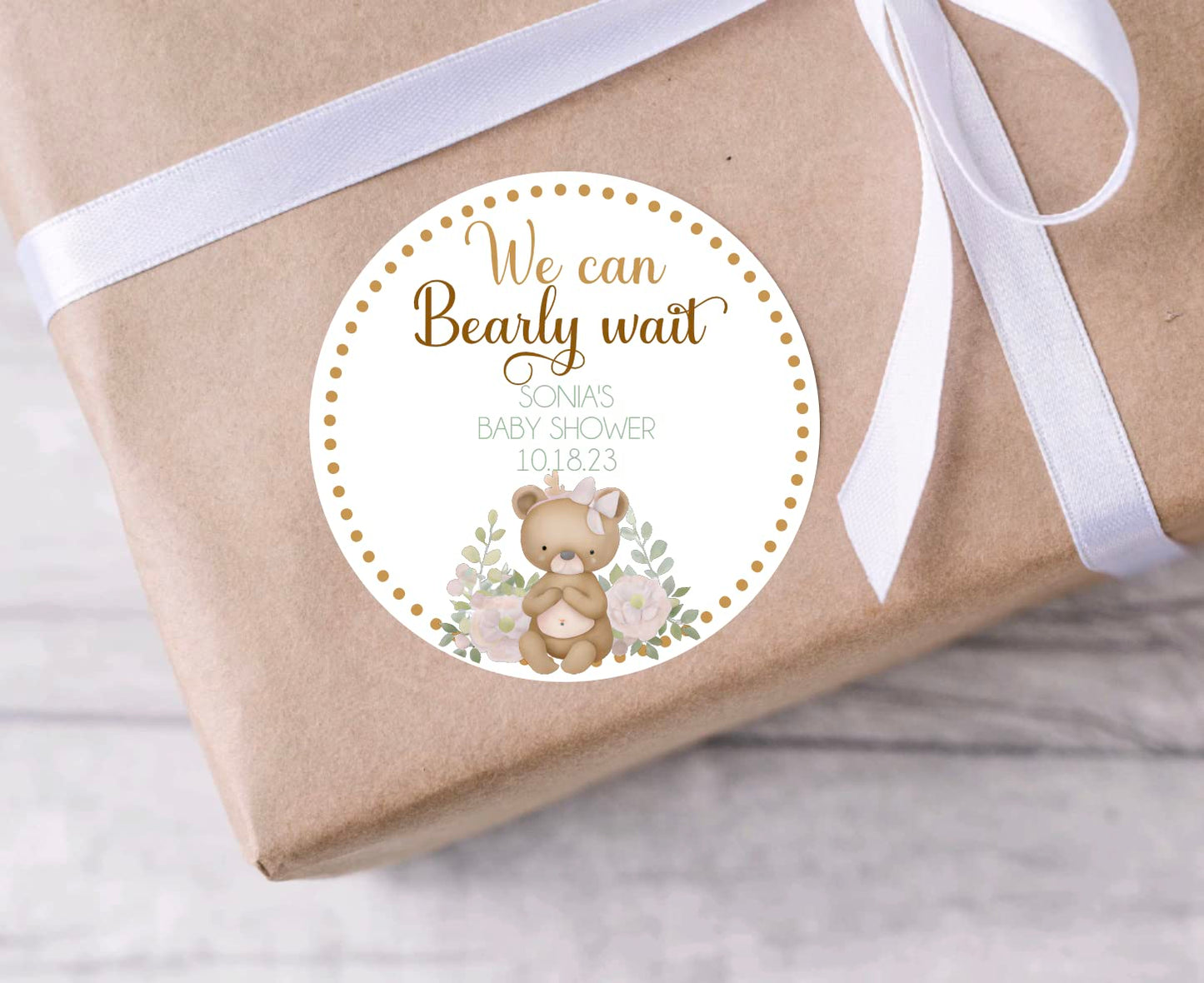 Teddy Bear Baby Shower Stickers, baby shower favors, Thank you stickers, circle stickers round labels - circle stickers - teddy bear stickers - teddy bear labels - teddy envelope seals