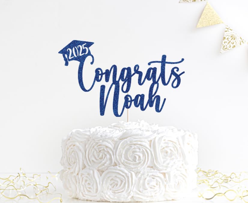 2025 Graduation Cake Topper, Custom Graduation Cake Topper, Congrats Custom Personalized Name Cake Topper, Class of 2025