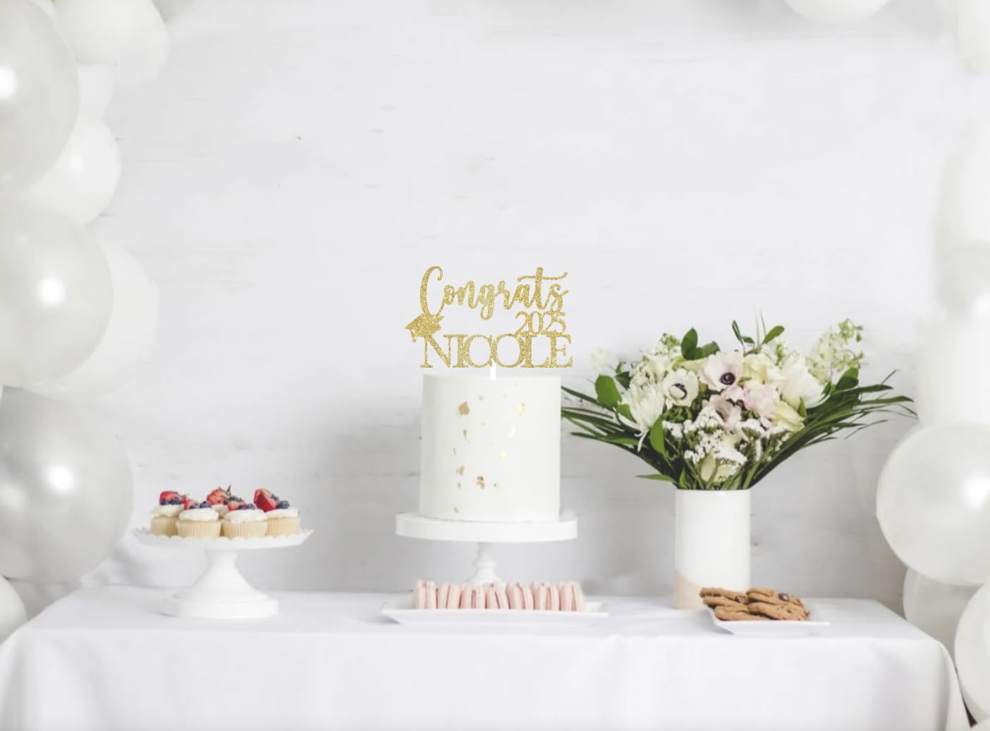 2025 Graduation Cake Topper, Custom Graduation Cake Topper, Congrats Custom Personalized Name Cake Topper, Class of 2025