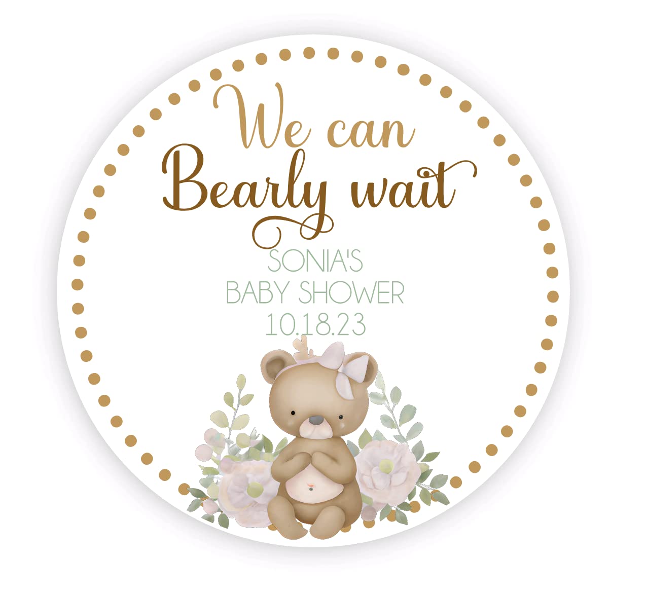Teddy Bear Baby Shower Stickers, baby shower favors, Thank you stickers, circle stickers round labels - circle stickers - teddy bear stickers - teddy bear labels - teddy envelope seals