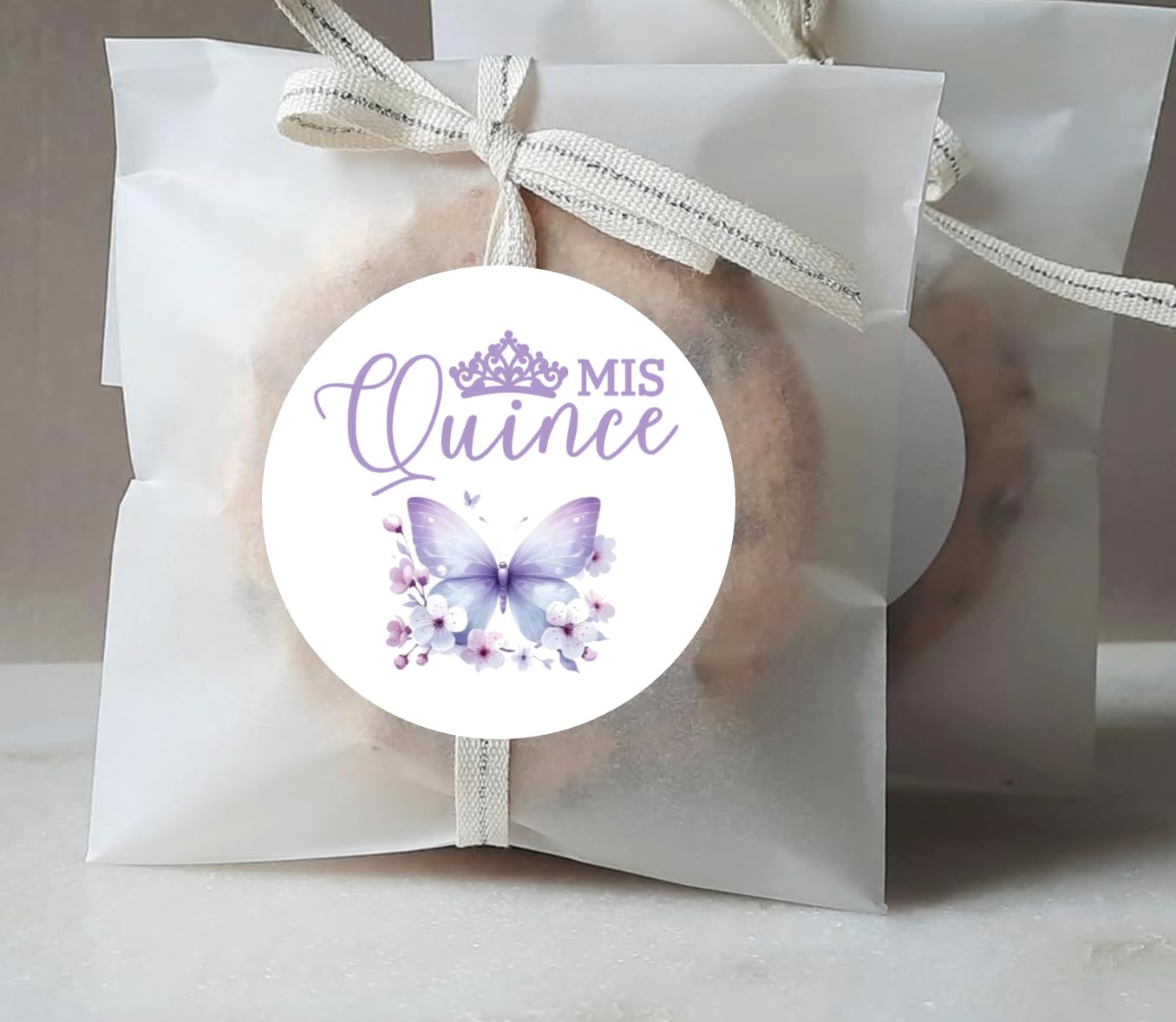 Mis Quince Anos - Quinceanera Sweet 15 Birthday Party Circle Sticker Labels