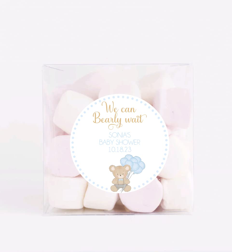 Teddy Bear Baby Shower Stickers, baby shower favors, Thank you stickers, circle stickers round labels - circle stickers - teddy bear stickers - teddy bear labels - teddy envelope seals