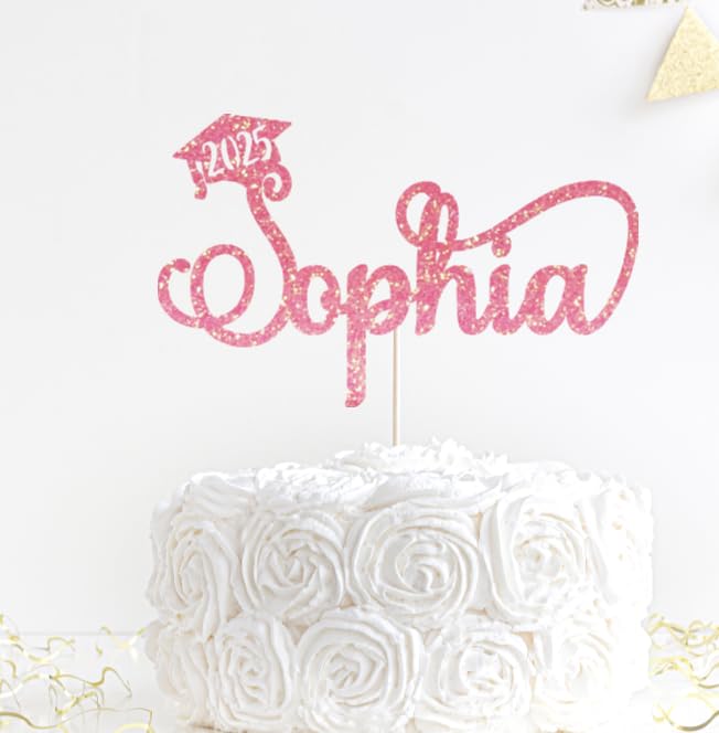 2025 Graduation Cake Topper, Custom Graduation Cake Topper, Congrats Custom Personalized Name Cake Topper, Class of 2025