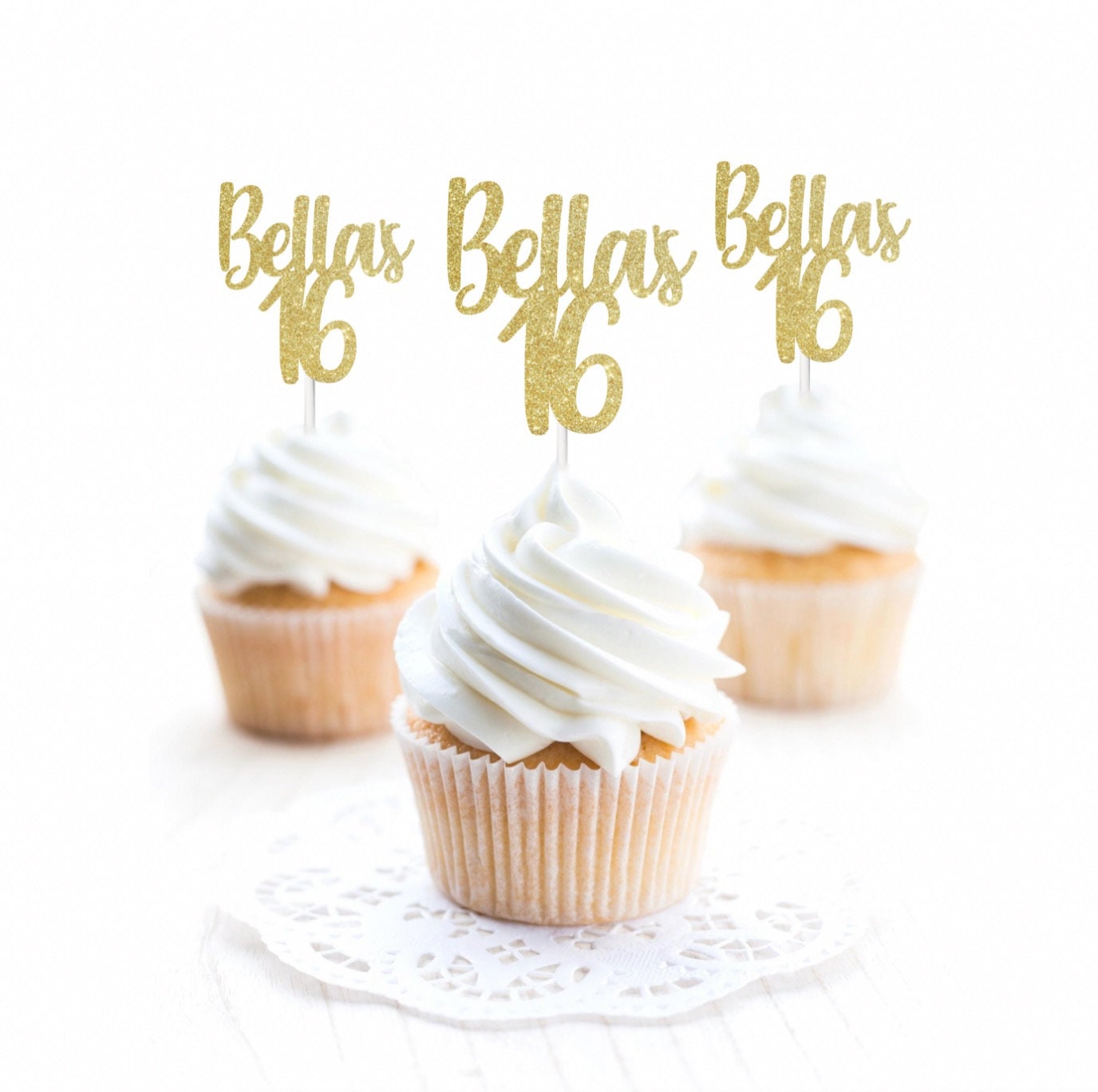 Custom Sweet 16 Cupcake Toppers, Personalized Toppers, Sweet Sixteen Cupcake Toppers, Sweet 16 Party Decorations