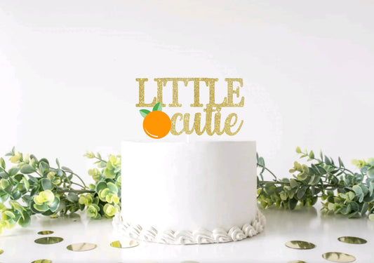 Little Cutie Cake Topper, A Little Cutie Is On The Way, Little Cutie Party Decorations, Clementine Theme Baby Shower Birthday Party