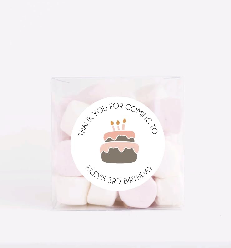 Personalized Gift Stickers, Happy Birthday Favor Stickers for Kids, Party Favor Stickers