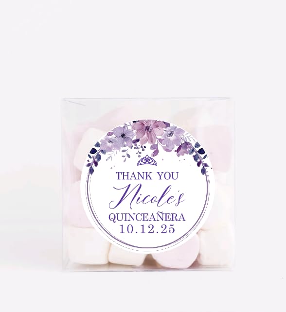 Mi Bautizo Gracias Por Acompañarnos Favor Stickers - Spanish Baptism Stickers - Souvenir Labels