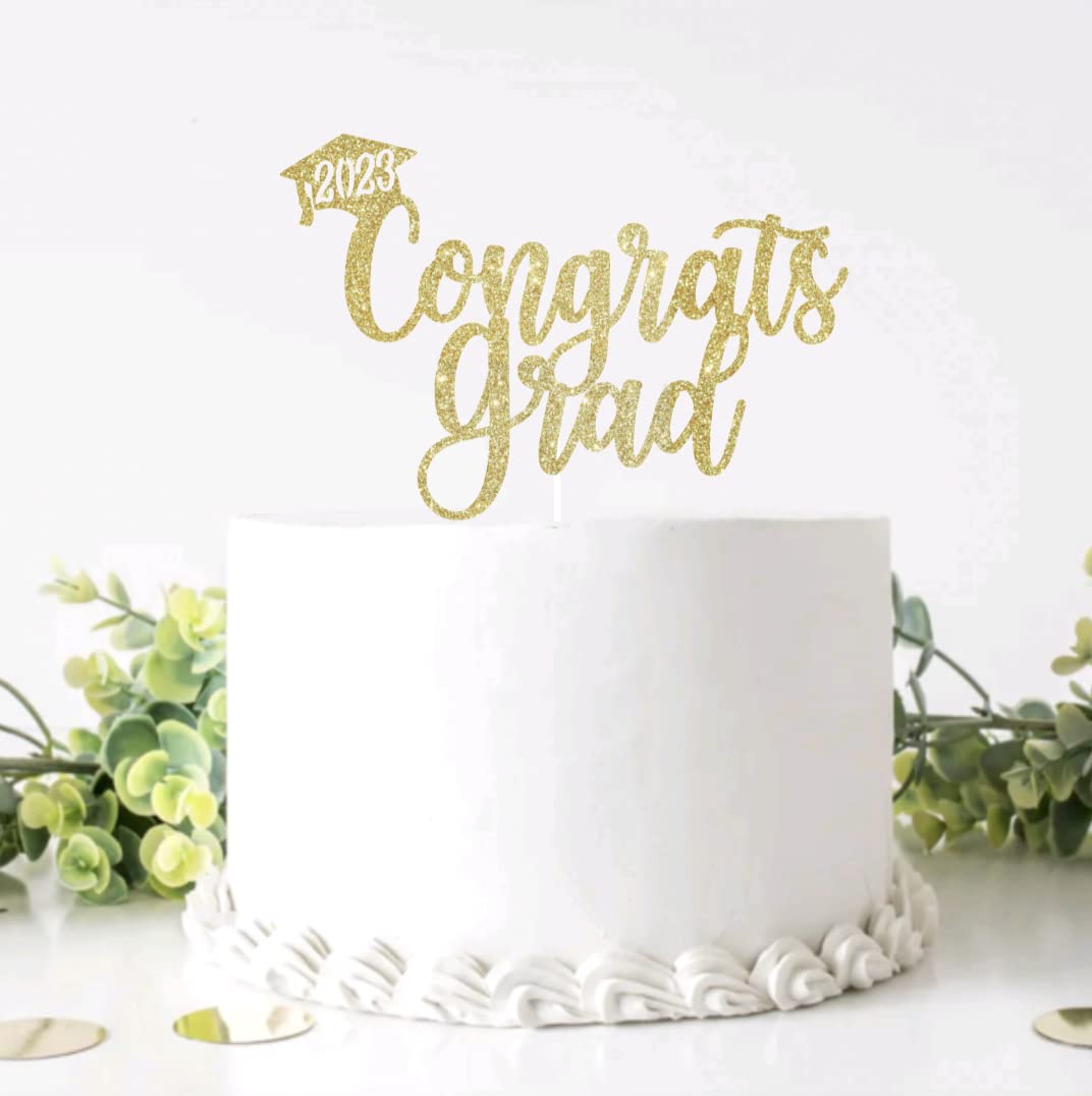 2023 Graduation Cake Topper, Custom Graduation Cake Topper, Congrats Custom Cake Topper, Class of 2023