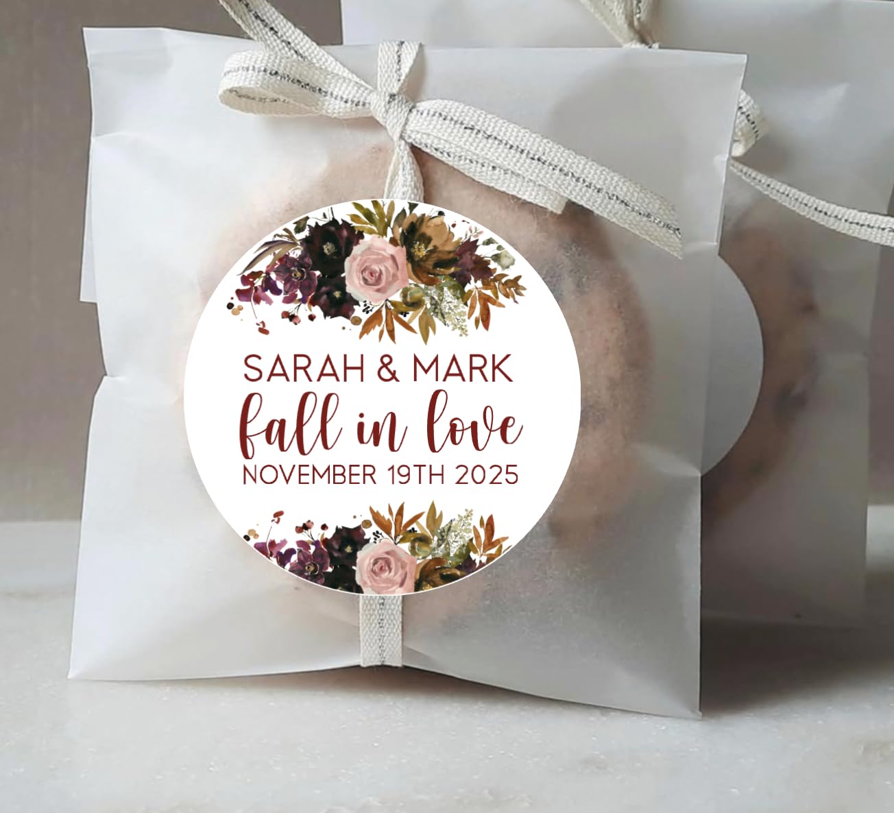 Fall in Love Stickers - Thank you Wedding Stickers - Wedding Stickers - Anniversary Stickers - Bridal Shower