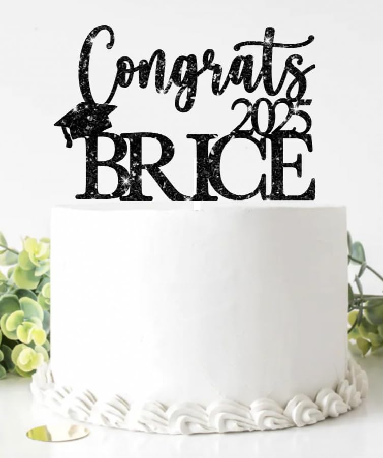 2025 Graduation Cake Topper, Custom Graduation Cake Topper, Congrats Custom Personalized Name Cake Topper, Class of 2025