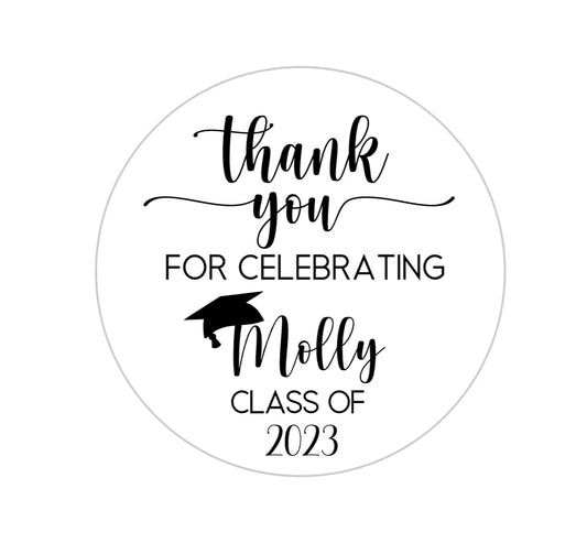 Graduation Stickers - Graduation Party Stickers Graduation 2022 Labels Graduation Party Favor Stickers Class of 2022 Graduation Party, Many Colors Available