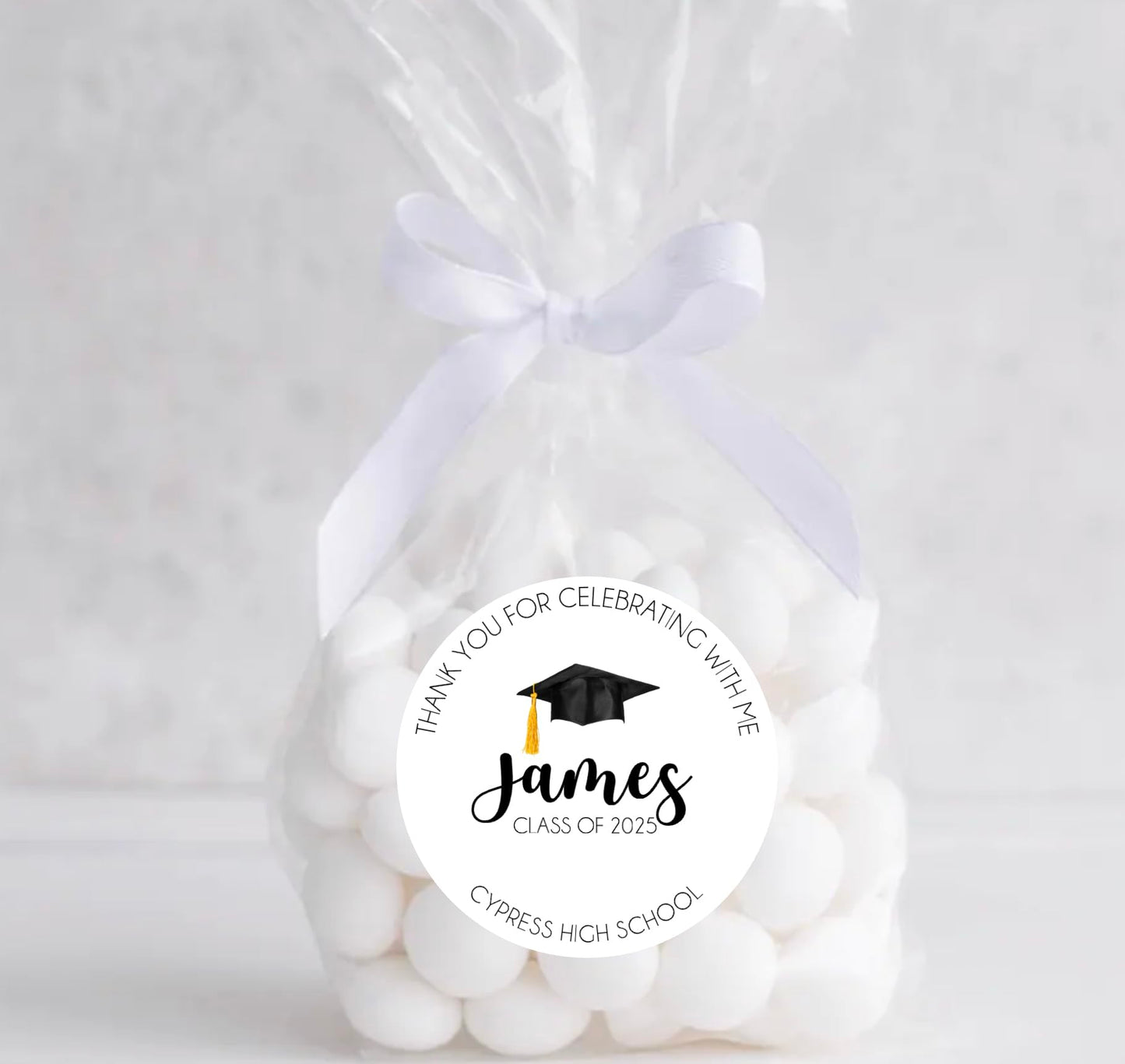 Graduation Party Favor Labels, Graduation Party Favor Stickers, Custom Graduation Party Favor Labels, Class of 2025