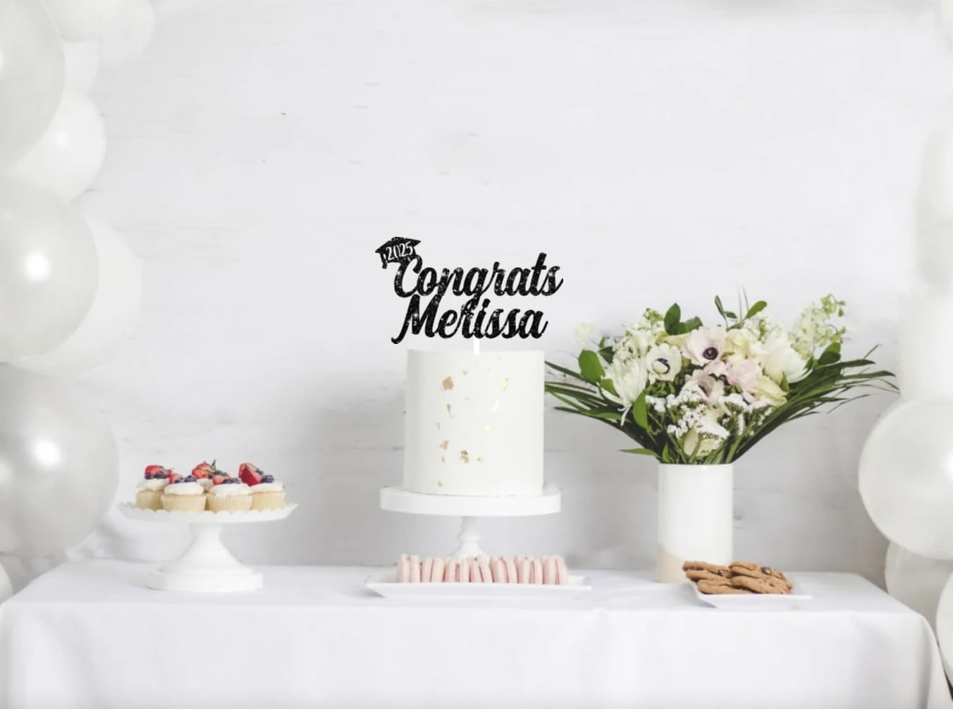 Graduation Cake Topper, Custom Graduation Cake Topper, Congrats Custom Personalized Name Cake Topper, Class of 2025