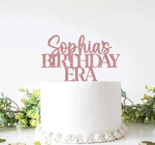 Personalized Birthday Era Cake Topper, Star Taylor Girl Personalized Cake Topper, Taylor Friend Ship Themed Decor, Decorations, Tour Party Supplies, Teen Eras Name Bead Topper