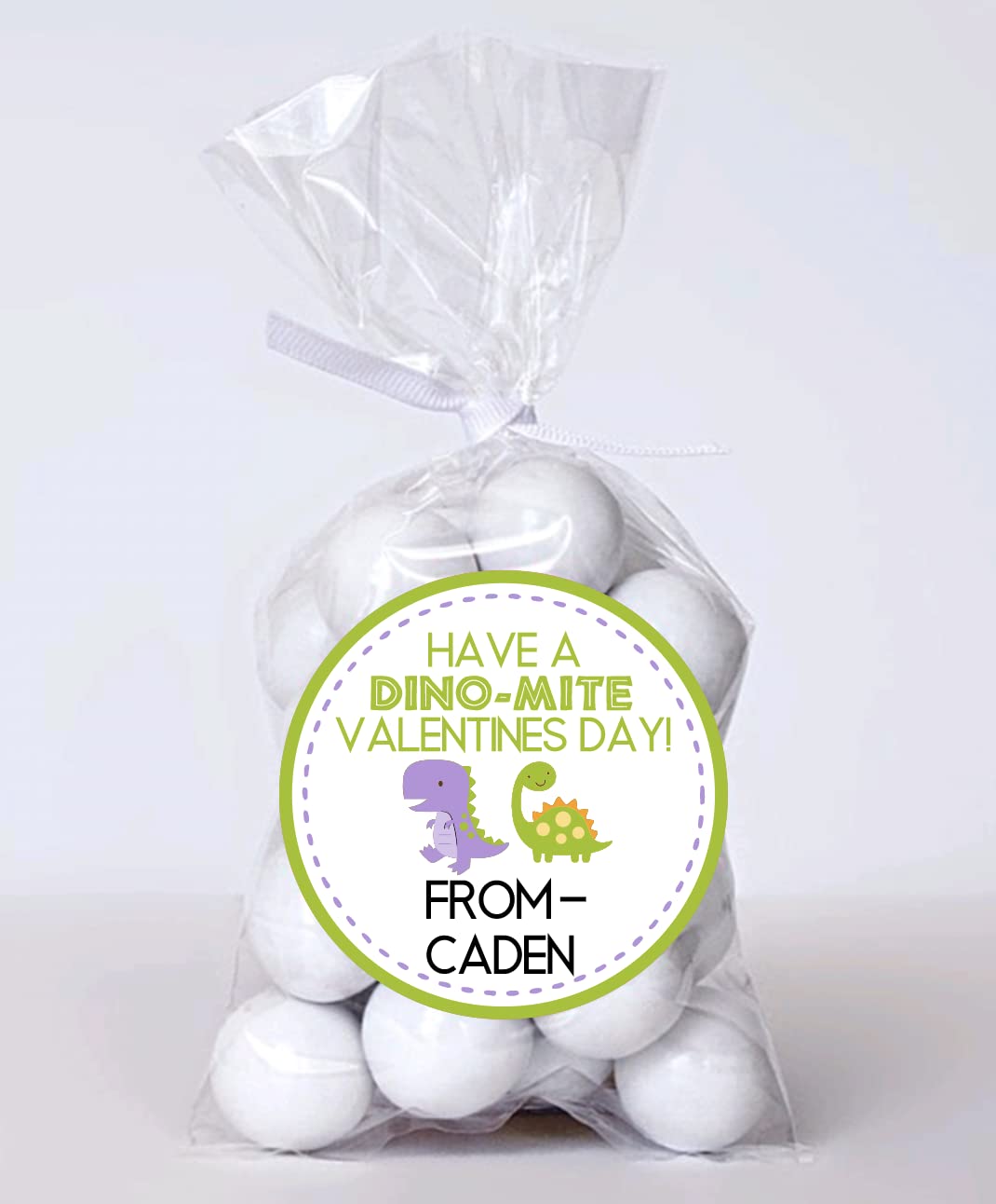 Personalized Kid's Valentine's Treat Stickers Valentine's Day Party Favor Label - Choose your size