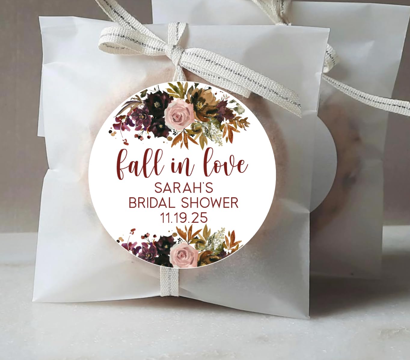 Fall in Love Stickers - Bridal Shower Thank You Stickers - Wedding Stickers - Anniversary Stickers - Bridal Shower Decorations