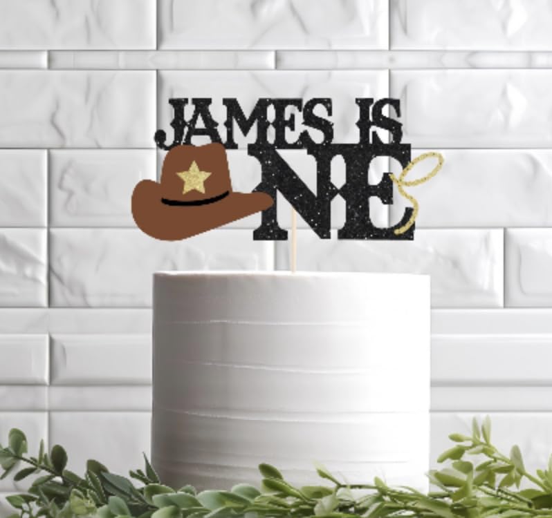 Personalized First Rodeo Birthday Cake Topper, Cowboy Birthday, Cowgirl, My 1st Rodeo, Yee-Haw Cake Topper