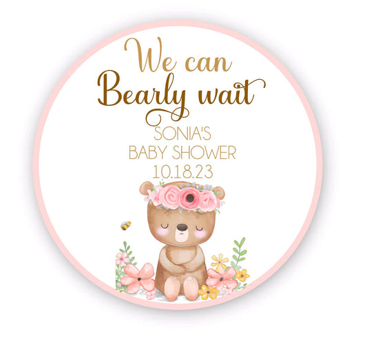Teddy Bear Baby Shower Stickers, baby shower favors, Thank you stickers, circle stickers round labels - circle stickers - teddy bear stickers - teddy bear labels - teddy envelope seals